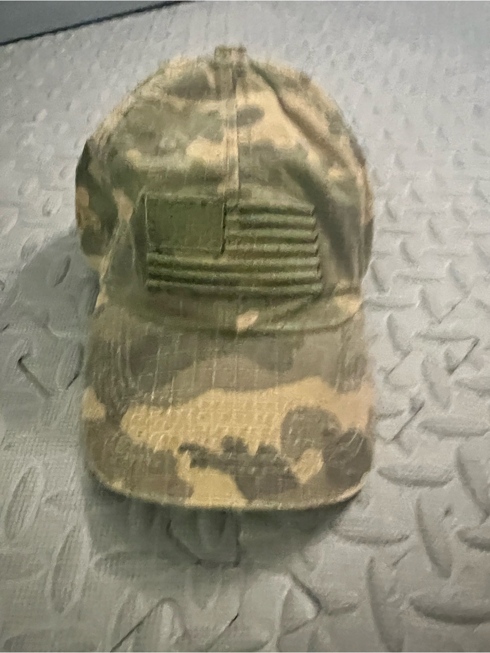 American freedom co Camo Baseball Cap with American Flag Patch